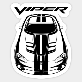 Dodge Viper SRT10 - Black Stripes Sticker